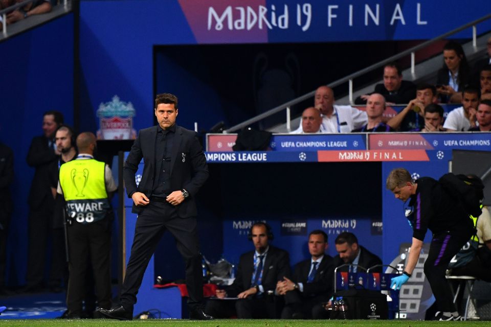 Pochettino on touchline in Champions League final